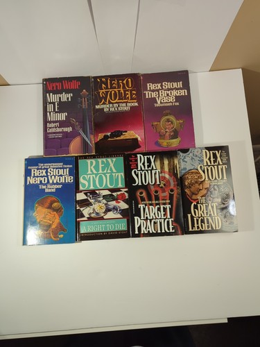 Rex stout book lot - stout,