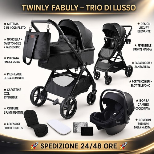 Twinly trio 3in1 luxury - 3in1,