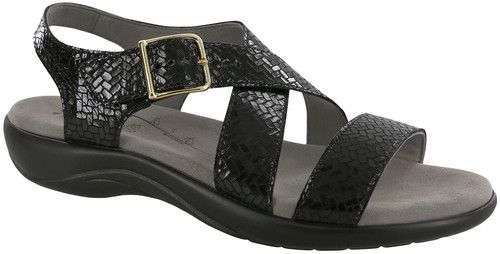 Sas laguna weave nero strap - sas,